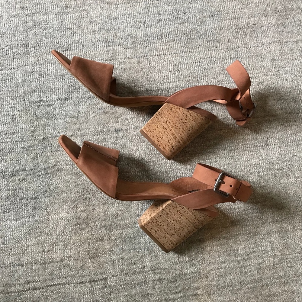 Madewell cork heels